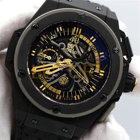 hublot king power big bang kobe bryant black mamba watch